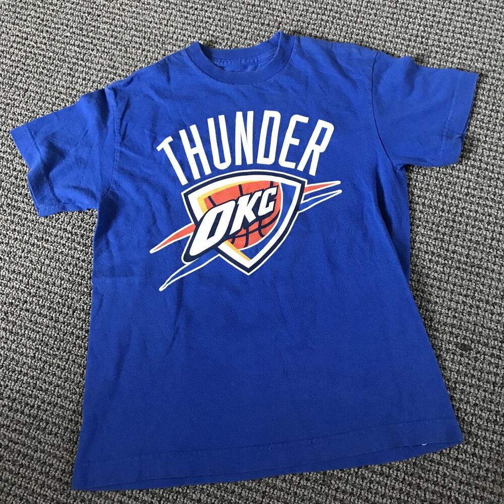 Oklahoma City Thunder Youth Small Kevin Durant Blue #35 Tee